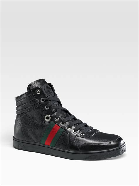 men's gucci black sneakers|men's gucci sneakers on sale.